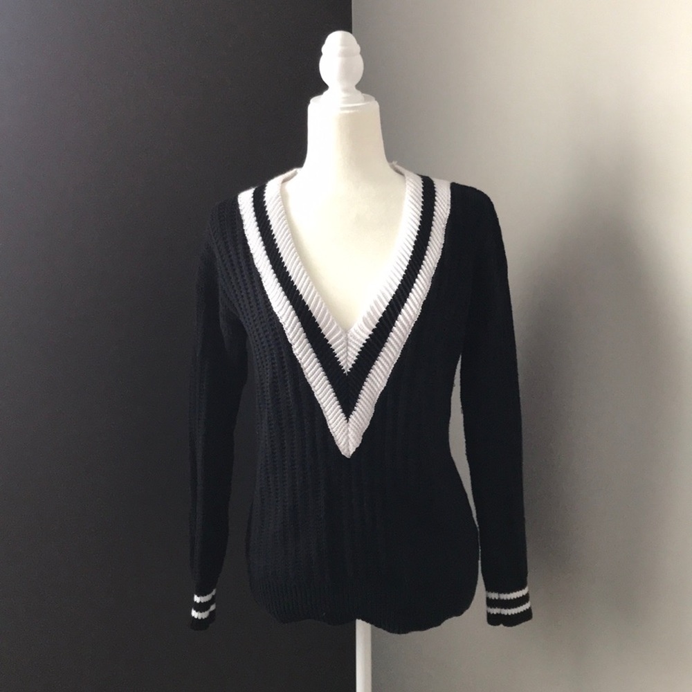 Willi Smith Knitted Varsity Sweater